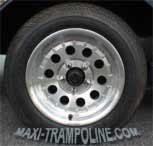 Aluminium Sport Wheels for COMBO TRAILER CLIMBING WALL and BUNGY TRAMPOLINE MOBILE by MAXI-TRAMPOLINE.com Leader in design and production of amusement sports attractions, recreation rides and Fun sport games like the BUNGEE TRAMPOLINE 4in1, bungy trampoline on trailer, 4in1 mobile SALTO Trampoline, stationary and mobile bungee trampoline in one ride, ELASTIC jump 4 ways, aerojump, 4in1 eurobungy trampoline on trailer, trailered CLIMBING walls, COMBO jumping and climbing wall 4 bays, Funball Shootair compressed air cannons ball, Playgrounds, Bobsleigh Roller Coaster, Rodeo mechanic bull and horse, Aero spaces bikes, bungy jumping, Sling Shot, aerotrim gyroscope, extreme Fun rides, foam air cannon ball game, inflatable thing, Leisure theme ATTRACTIONS and AMUSEMENT Parks CONSULTING… and more products and services - WEB SITE: www.maxi-trampoline.com - CONTACT EMAIL: infogames@maxi-trampoline.com