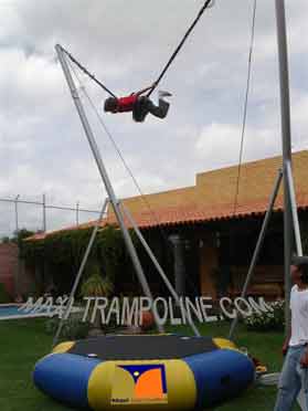 MONO BUNGEE TRAMPOLINE 1in1 by MAXI-TRAMPOLINE.com Leader in design and production of amusement sports attractions, recreation rides and Fun sport games like the MONO BUNGEE TRAMPOLINE, mono bungy trampoline, 1-in-1 SALTO Trampolino, stationary and mobile bungee trampoline, ELASTIC jump 1 way, aerojump, 1in1 eurobungy trampolin, trailer CLIMBING walls, COMBO jumping and climbing wall 3 bays, Funball Shootair compressed air cannons ball, Playgrounds, Bobsleigh Roller Coaster, Rodeo mechanic bull and horse, Aero spaces bikes, bungy jumping, Sling Shot, gyroscope, extreme Fun rides, foam air cannon ball game, inflatable thing, Leisure theme ATTRACTIONS and AMUSEMENT Parks CONSULTING and more products and services - WEB SITE: www.maxi-trampoline.com - CONTACT EMAIL: infogames@maxi-trampoline.com