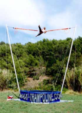 MONO BUNGEE TRAMPOLINE 1in1 by MAXI-TRAMPOLINE.com Leader in design and production of amusement sports attractions, recreation rides and Fun sport games like the MONO BUNGEE TRAMPOLINE, mono bungy trampoline, 1-in-1 SALTO Trampolino, stationary and mobile bungee trampoline, ELASTIC jump 1 way, aerojump, 1in1 eurobungy trampolines, trailer CLIMBING walls, COMBO jumping and climbing wall 3 bays, Funball Shootair compressed air cannons ball, Playgrounds, Bobsleigh Roller Coaster, Rodeo mechanic bull and horse, Aero spaces bikes, bungy jumping, Sling Shot, gyroscope, extreme Fun rides, foam air cannon ball game, inflatable thing, Leisure theme ATTRACTIONS and AMUSEMENT Parks CONSULTING… and more products and services - WEB SITE: www.maxi-trampoline.com - CONTACT EMAIL: infogames@maxi-trampoline.com