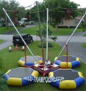 TRAILER BUNGEE TRAMPOLINE MOBILE by MAXI-TRAMPOLINE.com Leader in design and production of amusement sports attractions, recreation rides and Fun sport games like the BUNGEE TRAMPOLINE, bungy trampoline, 1in1 4in1 5in1 6in1 SALTO Trampolino, fix stationary portable and mobile bungee trampoline on trailer, ELASTIC jump 1 way 2 ways 4 ways 5 ways 6ways, aerojump, 4in1 eurobungy trampolines, trailer CLIMBING walls, COMBO jumping and climbing wall 2 bays 3bays 4 bays, Funball Shootair compressed air cannons ball from 1 to 30 cannons, Playgrounds, Bobsleigh Roller Coaster, Rodeo mechanic bull and horse, Aero spaces bikes, bungy jumping, Sling Shot, play grounds, aerotrim gyroscope, extreme Fun rides, foam air cannon ball game, inflatable thing, Leisure theme ATTRACTIONS and AMUSEMENT Parks CONSULTING… and more products and services - WEB SITE: www.maxi-trampoline.com - CONTACT EMAIL: infogames@maxi-trampoline.com